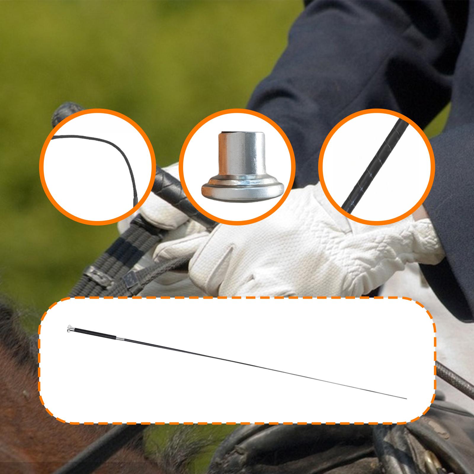 Riding Crop Dressage - Adult Long Metal Nylon Riding Crop