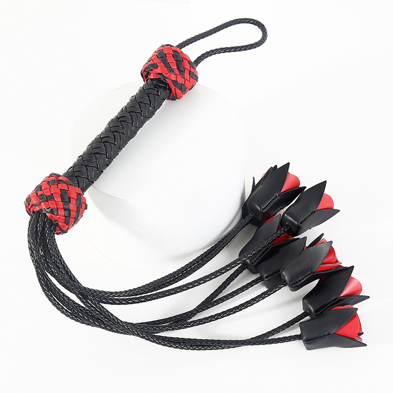 64.5cm Leather Handle Rose Top - đánh giá và giá Riding Crop Dressage