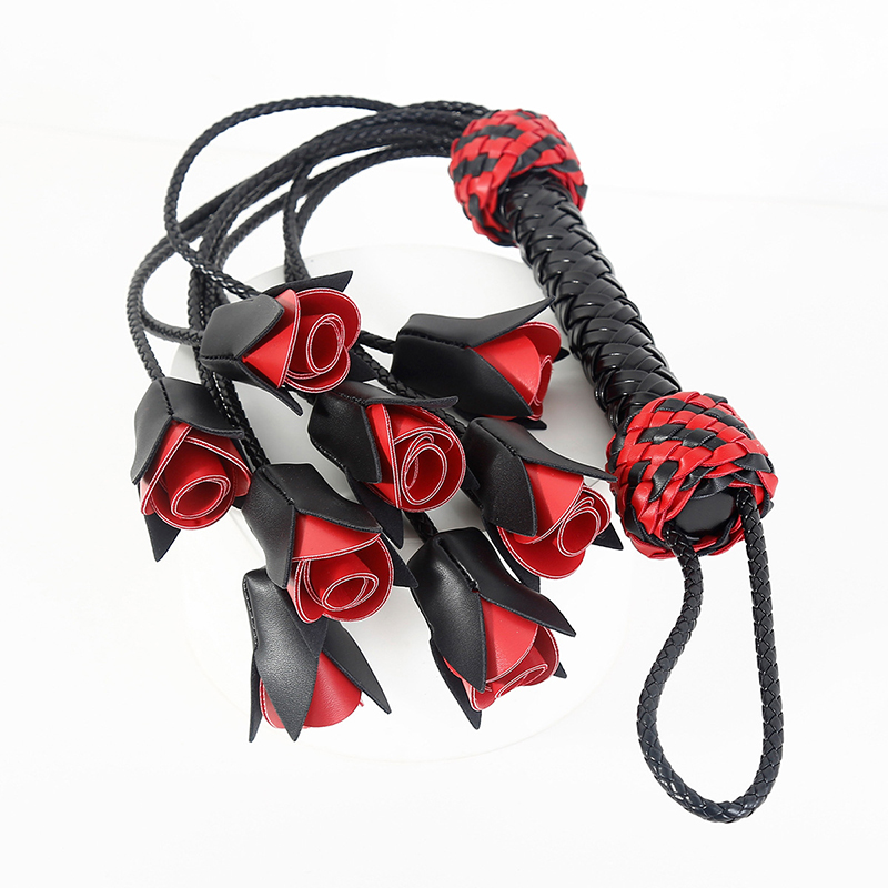 64.5cm Leather Handle Rose Top - đánh giá và giá Riding Crop Dressage