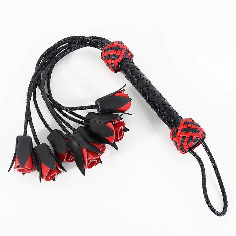 64.5cm Leather Handle Rose Top - đánh giá và giá Riding Crop Dressage