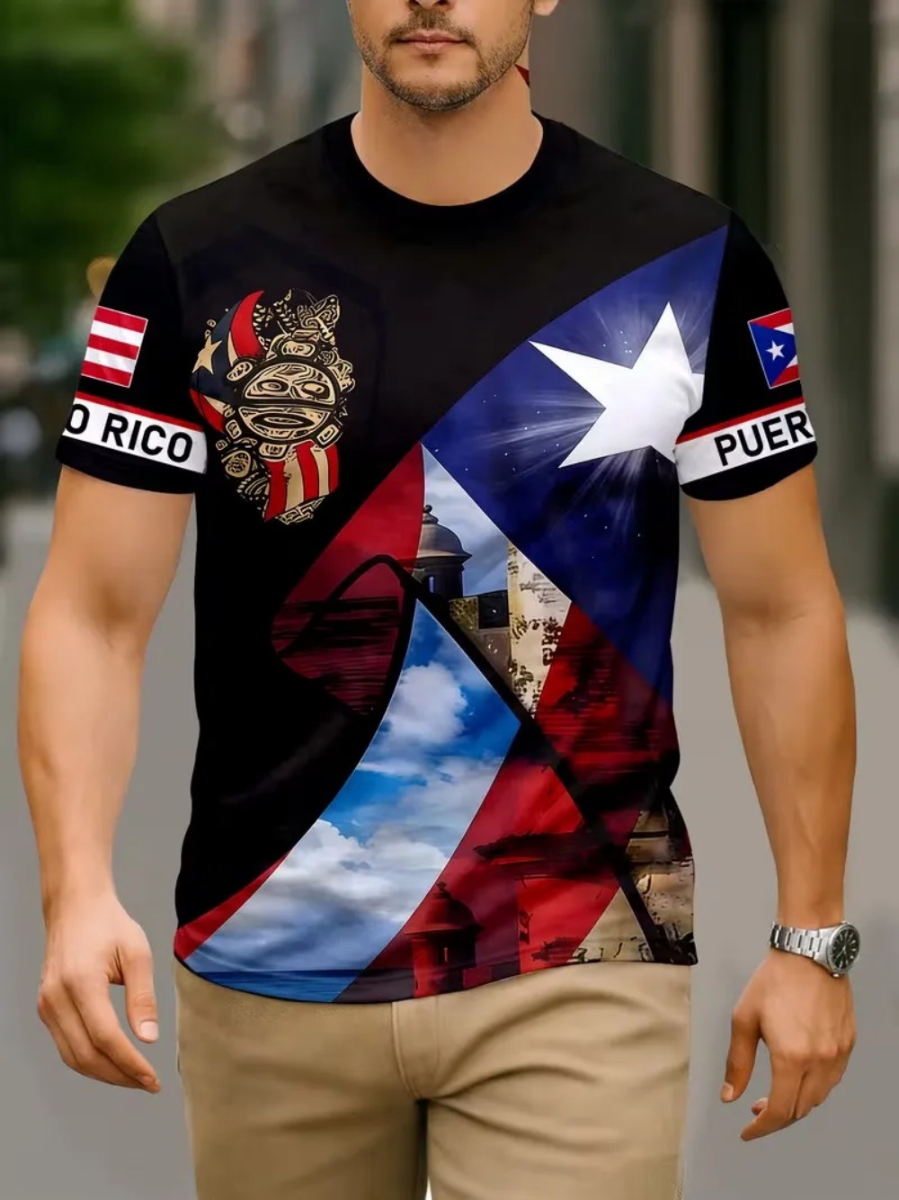 Puerto Rico Flag 3D Print spor - đánh giá và giá Outdoor Sport Club