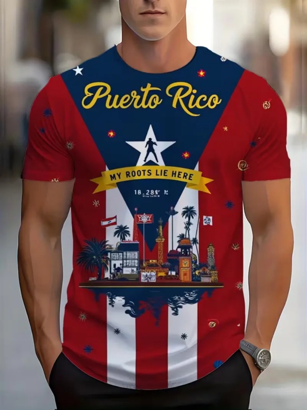 Puerto Rico Flag 3D Print spor - đánh giá và giá Outdoor Sport Club