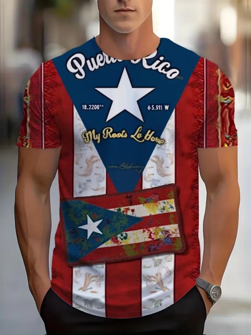 Puerto Rico Flag 3D Print spor - đánh giá và giá Outdoor Sport Club