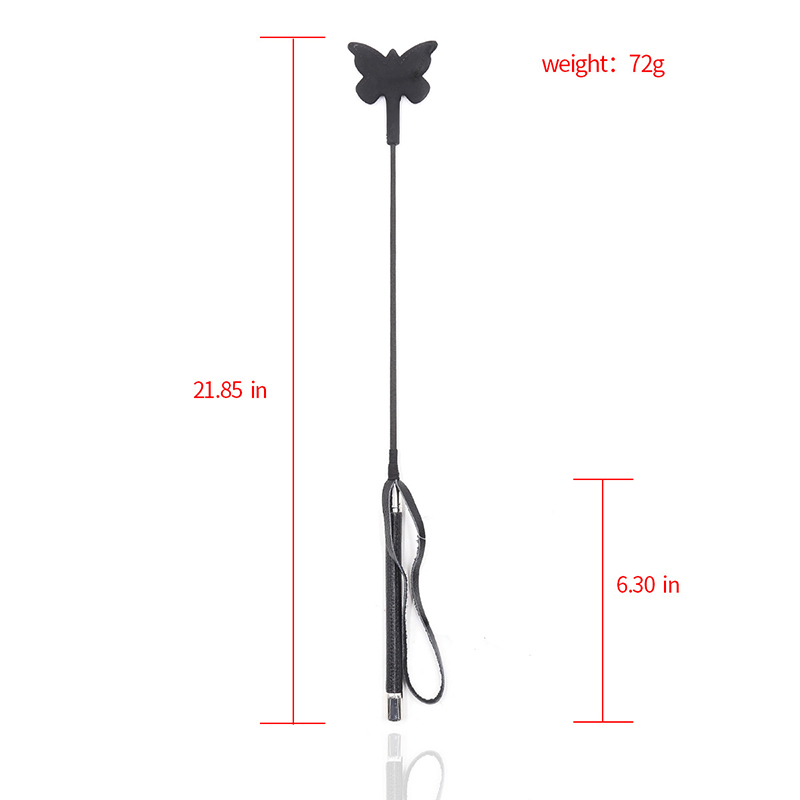 55CM Black Silicone Butterfly  - đánh giá và giá Riding Crop Dressage