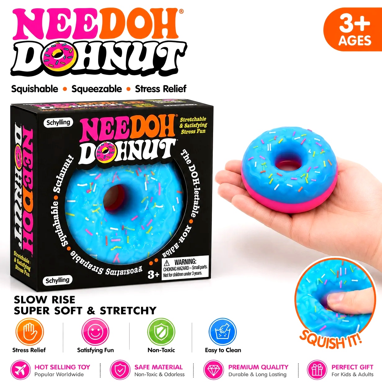 NEW NeeDoh Donut Pinch Music M - đánh giá và giá Outdoor Sports Accessories