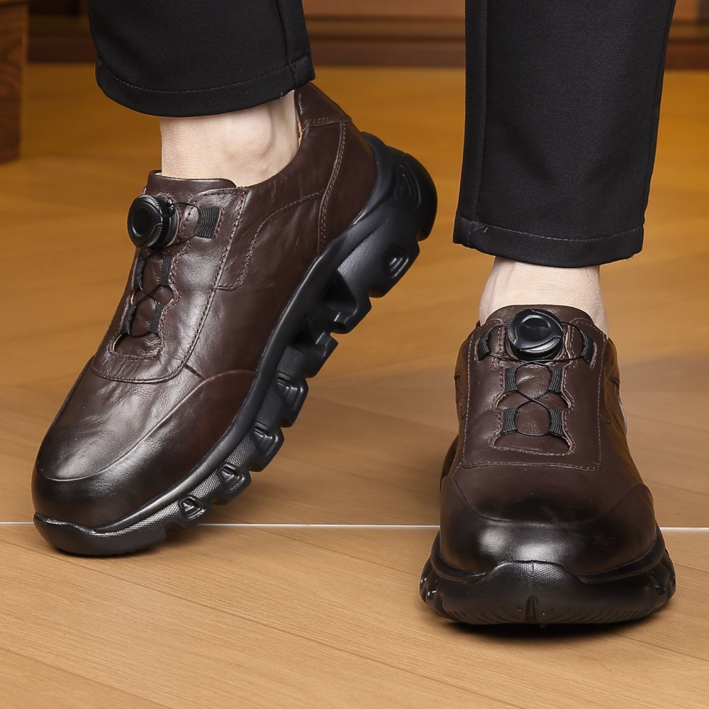 Trendy Cow Leather Shoes Men A - đánh giá và giá Outdoor Sport With Sticks