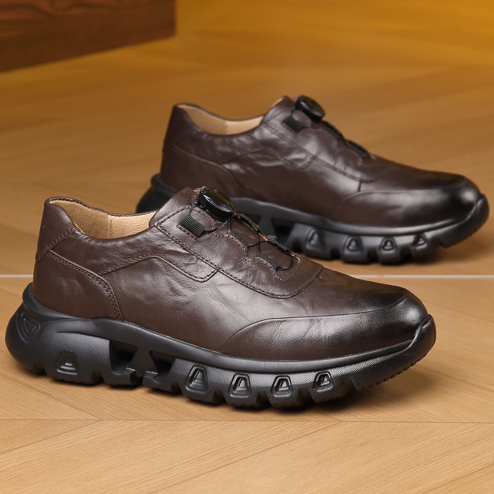 Trendy Cow Leather Shoes Men A - đánh giá và giá Outdoor Sport With Sticks