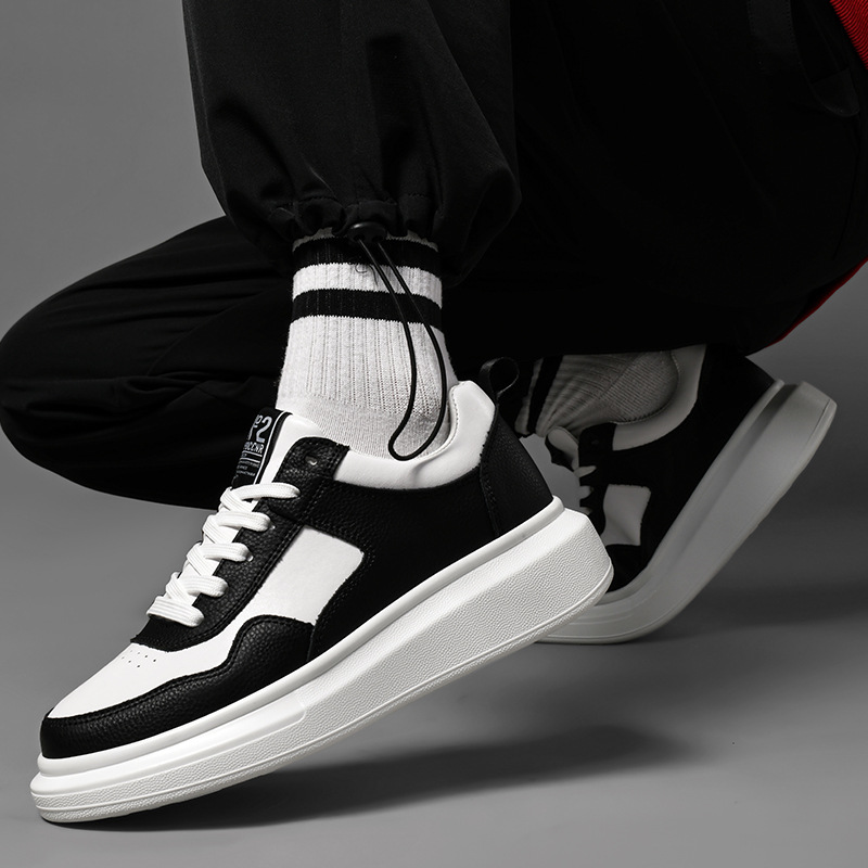 Luxury Leather Elevator Shoes  - đánh giá và giá Outdoor Sport With Sticks
